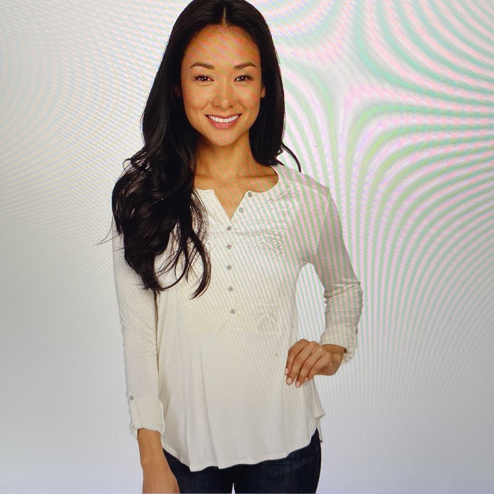❤️❤️Lucky Brand Women's Long Sleeve Velvet Top~M - excellent condition!